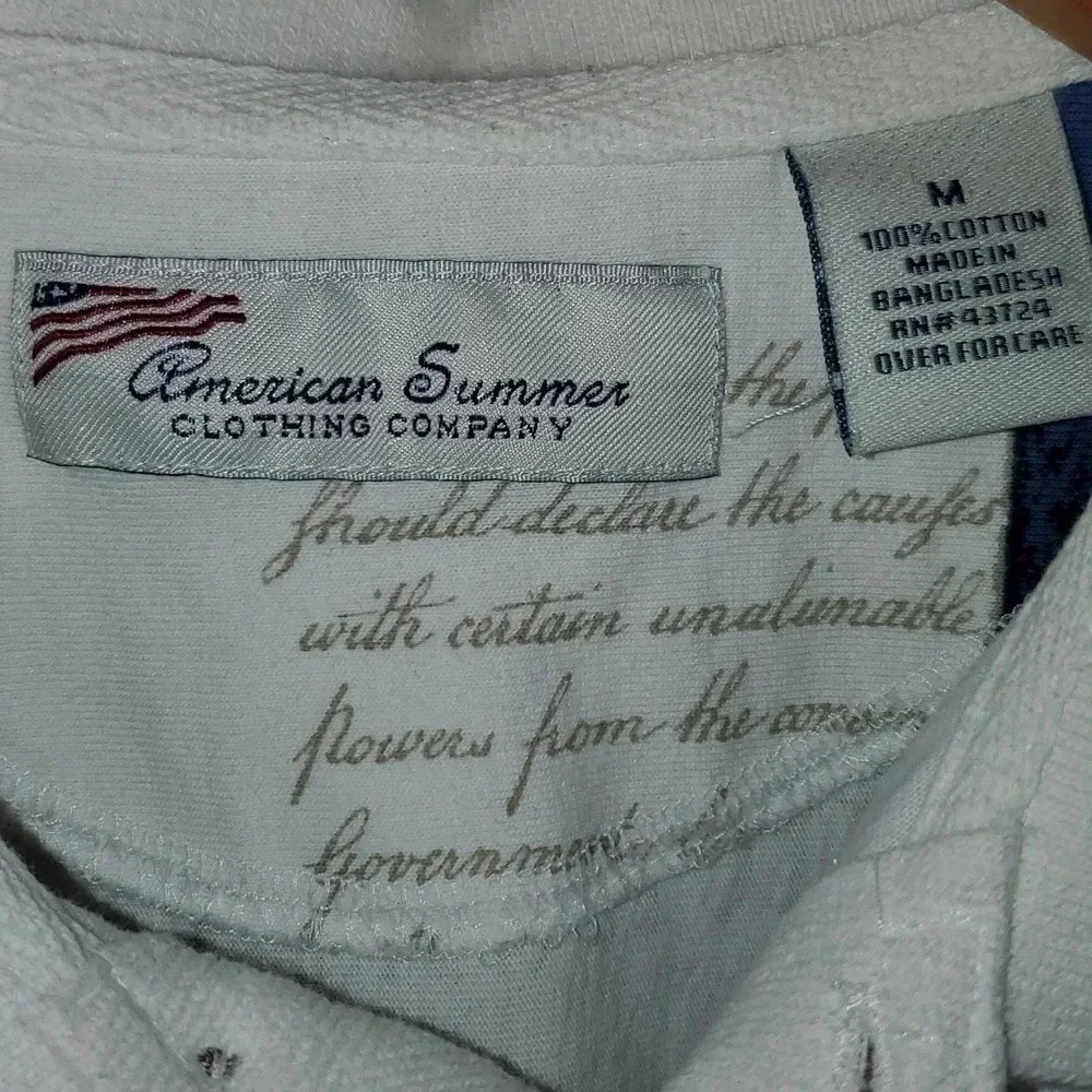 American Summer Clothing Company Men’s Polo Shirt Size M - Picture 3 of 14